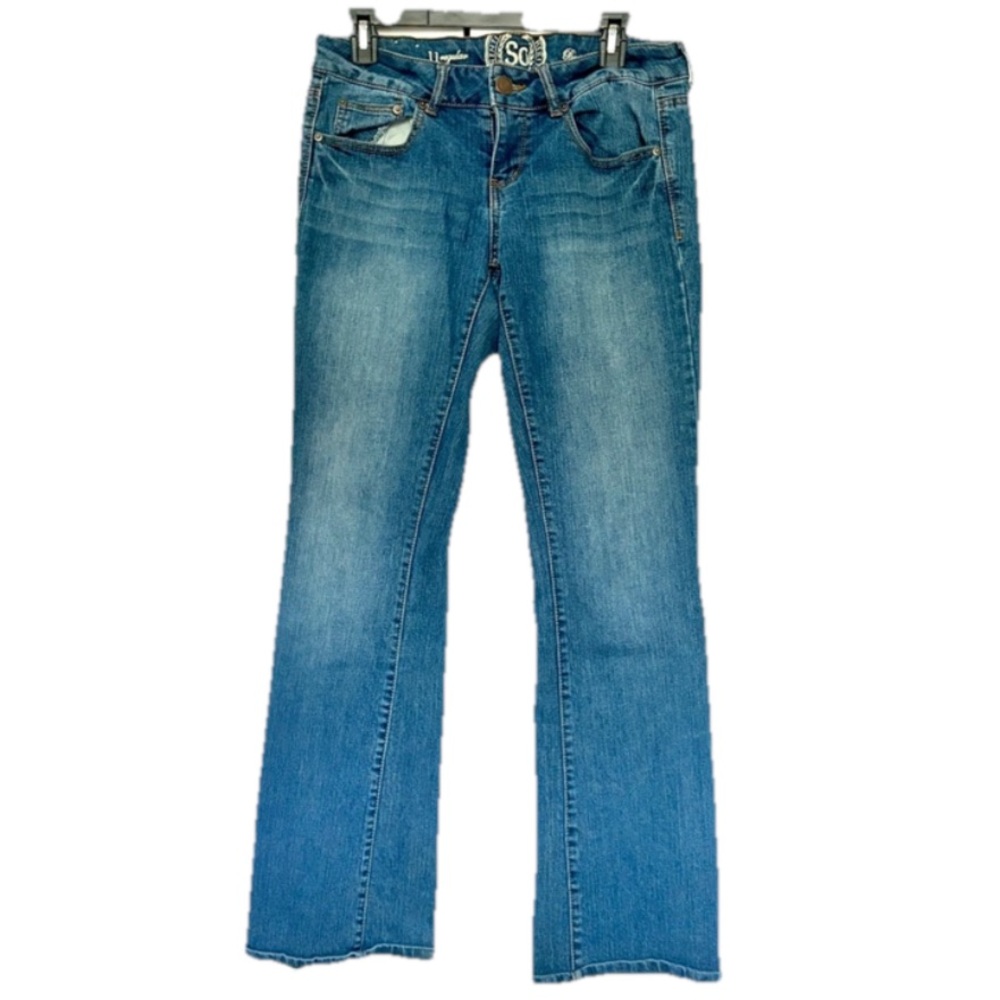 SO Women's Blue Bootcut Denim Jeans Size 11